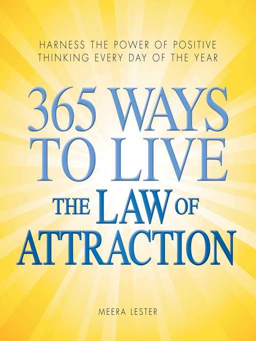 Title details for 365 Ways to Live the Law of Attraction by Meera Lester - Wait list